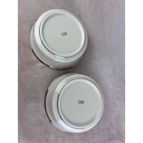 Lenox Solitaire 9 1/4" Round Vegetable Salad Serving Bowl Set of 2 - Picture 6 of 10